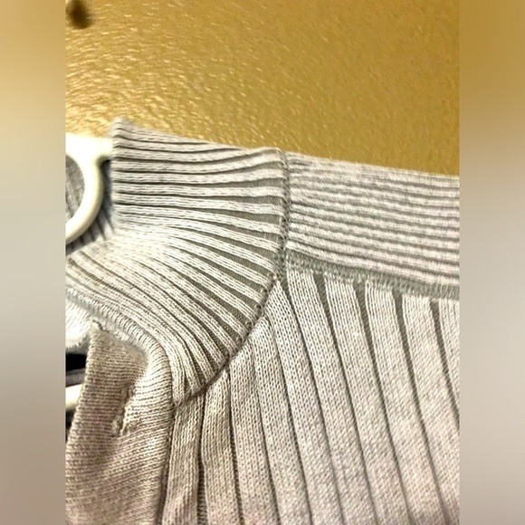 Carbon Mens Ribbed Comfy Fall Sweater White Size Medium - Picture 3 of 4